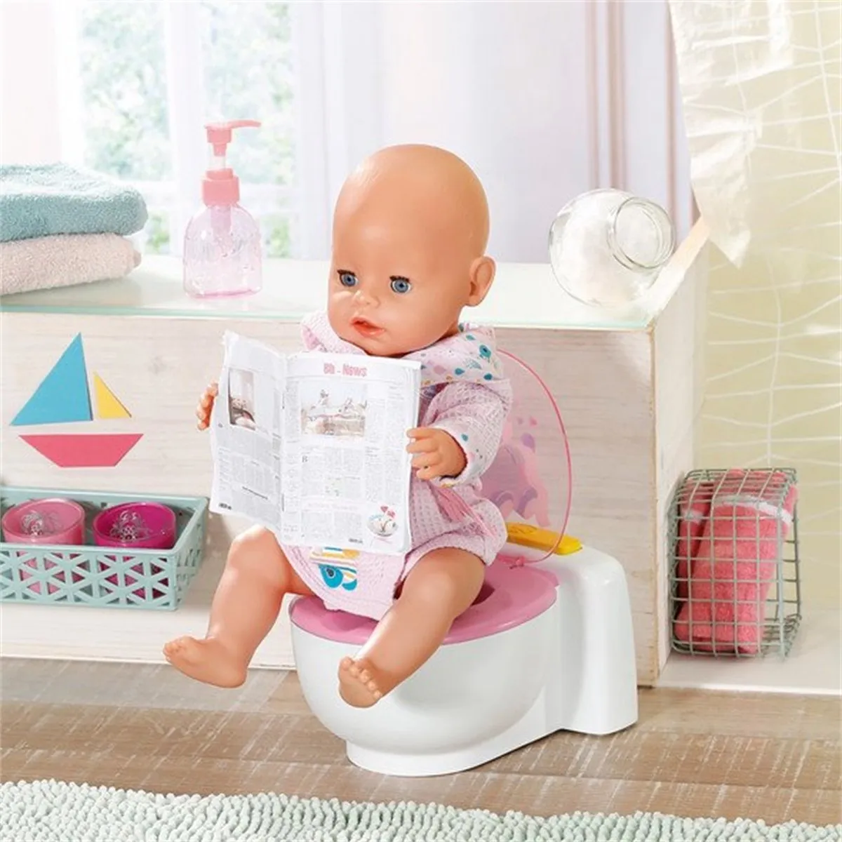 Baby Born Potje - Wit/Roze
