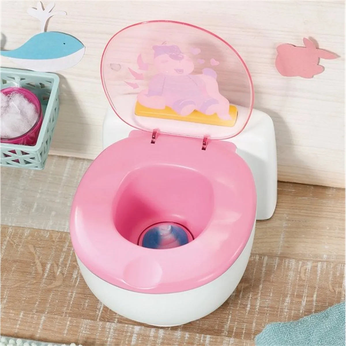 Baby Born Potje - Wit/Roze