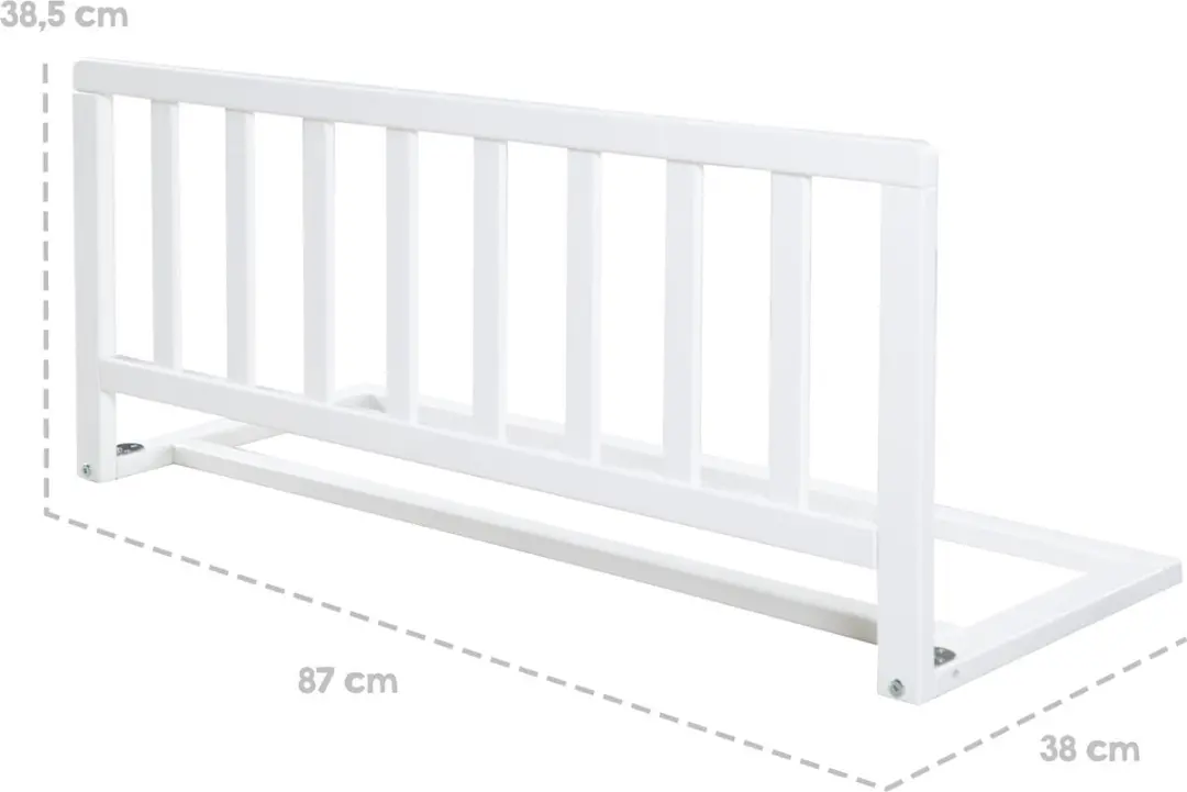 Roba Bedhekje 90 cm Hout Wit 1570WE - afbeelding 3 van 3