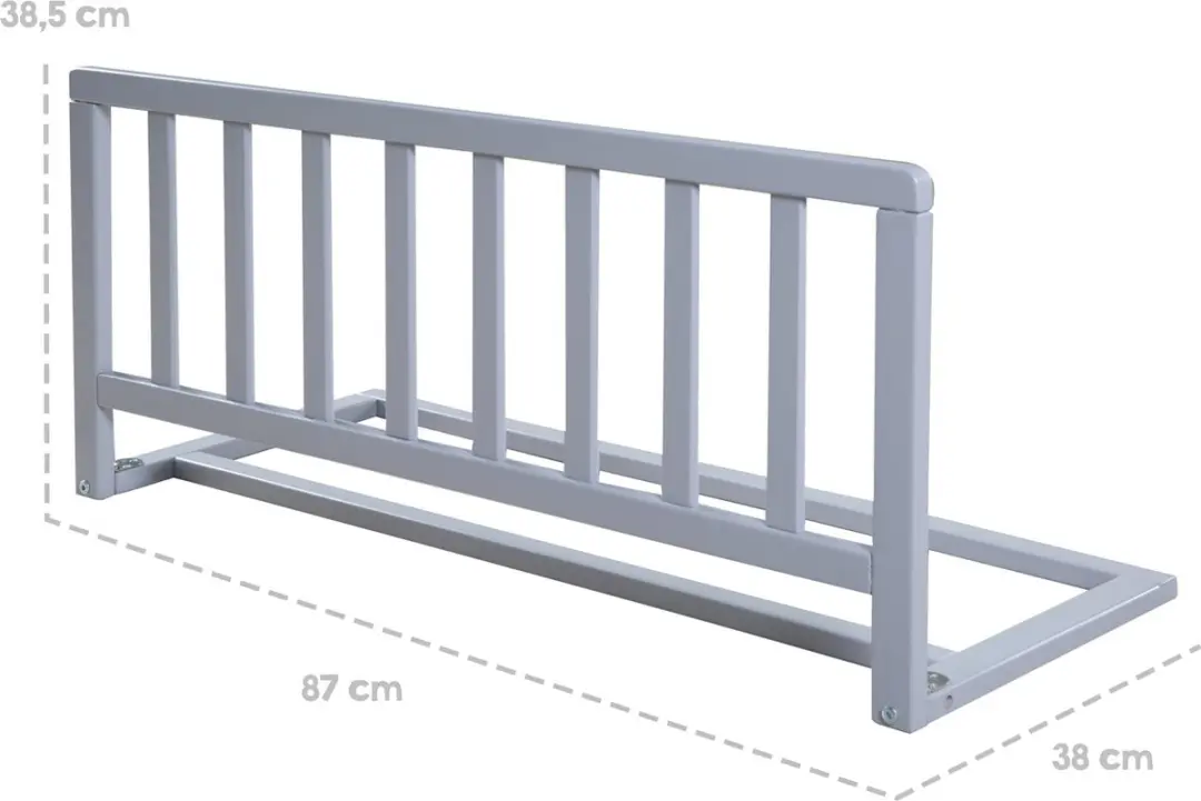 Roba Bedhekje 90 cm Hout Taupe - afbeelding 3 van 3