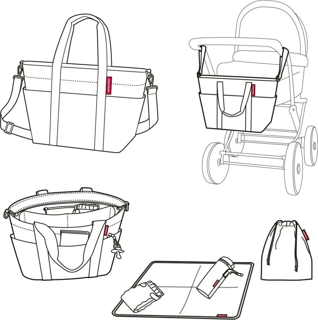 Reisenthel Baby Organizer - 15L - Dark Ruby - afbeelding 5 van 5