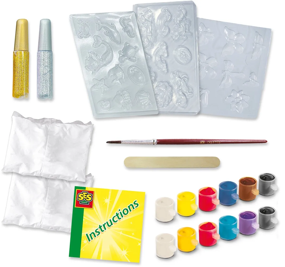 SES Creative Mega Box Unicorn & Zeemeermin Knutselset - 22 Stuks