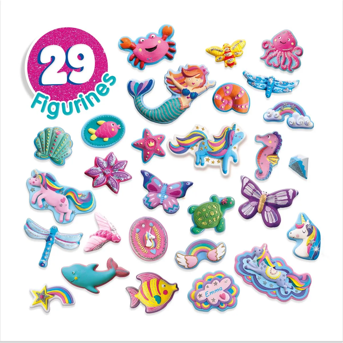 SES Creative Mega Box Unicorn & Zeemeermin Knutselset - 22 Stuks