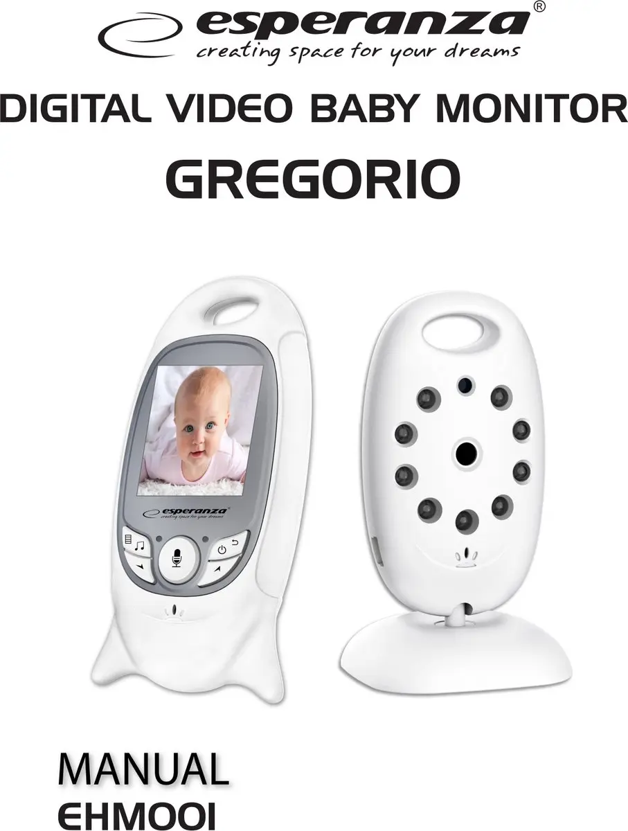 Esperanza Juan Babyfoon met camera - 2.4" LCD - Wit - afbeelding 5 van 5