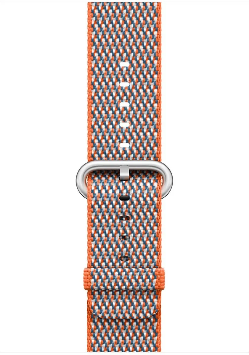 Apple Geweven Nylon Band - Oranje - S/M