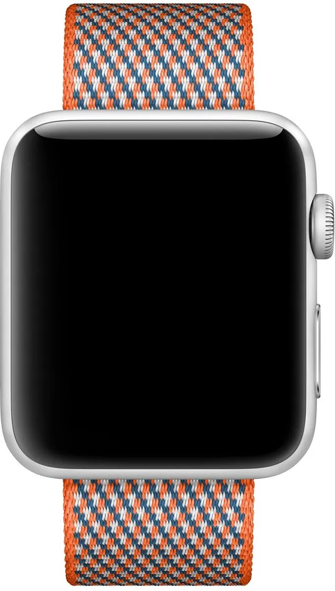 Apple Geweven Nylon Band - Oranje - S/M