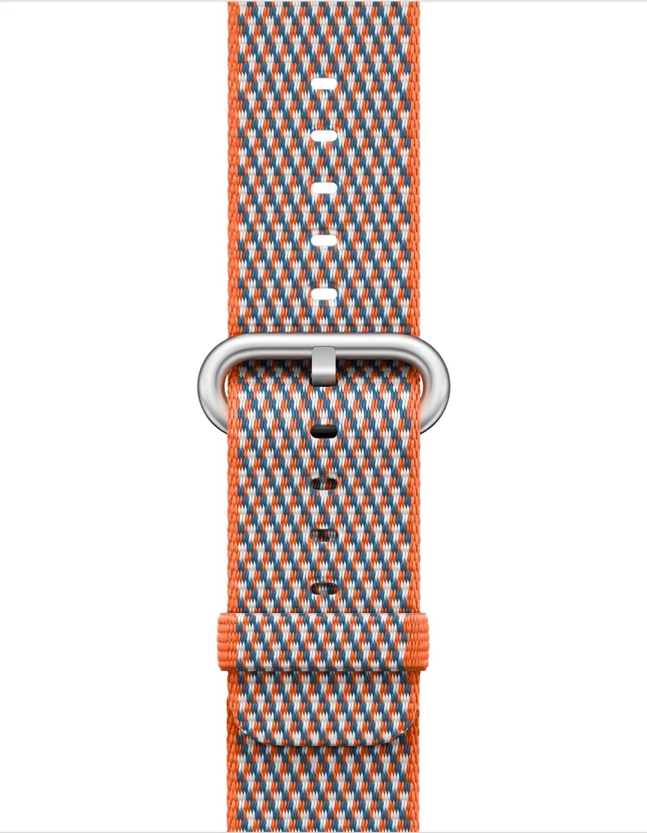 Apple Geweven Nylon Band - Oranje - S/M