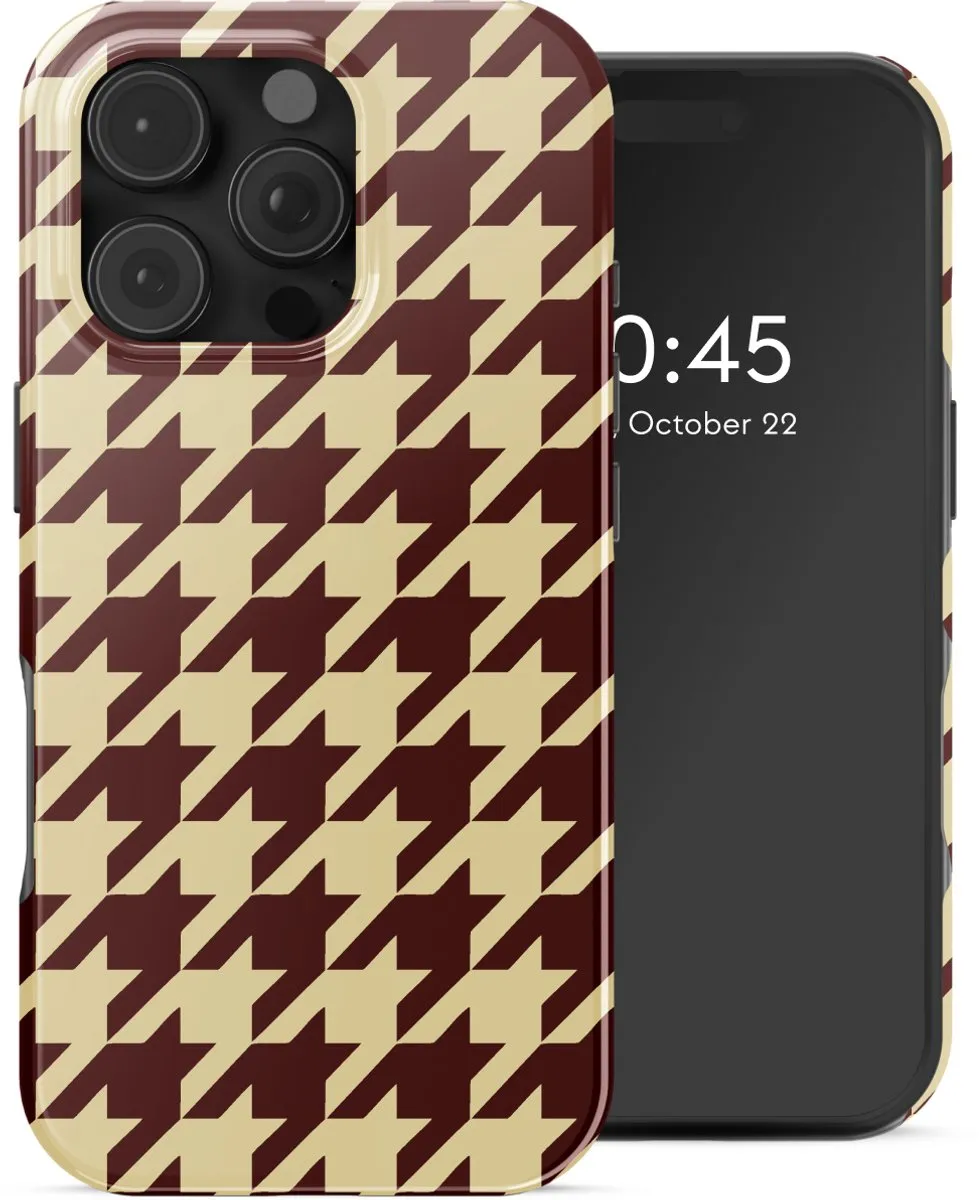 Selencia Hoesje iPhone 16 Pro Max - Pied-de-Poule - MagSafe