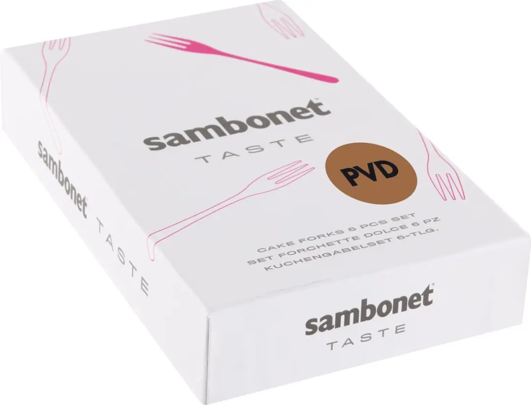 Sambonet Taste Gebaksvorkjes - Koper Vintage - 6 Stuks - afbeelding 3 van 4