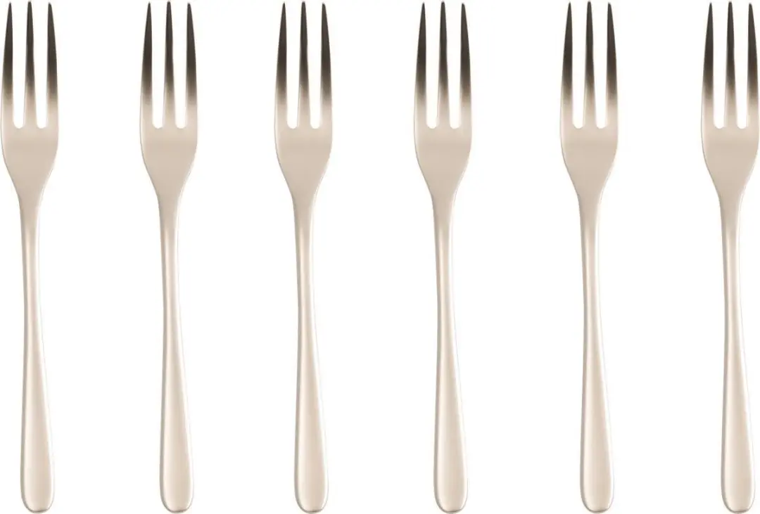 Sambonet Gebaksvorkjes Taste Antique Champagne 6 Stuks