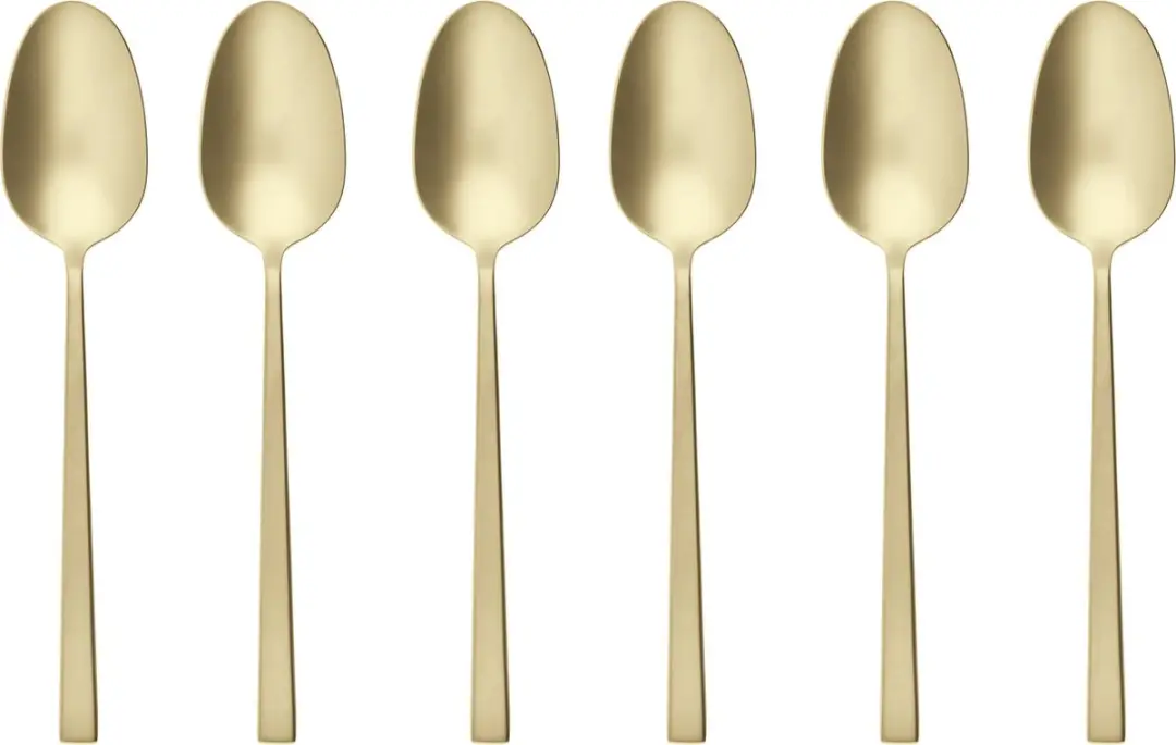 Sambonet Koffielepels Rock Champagne 6 Stuks