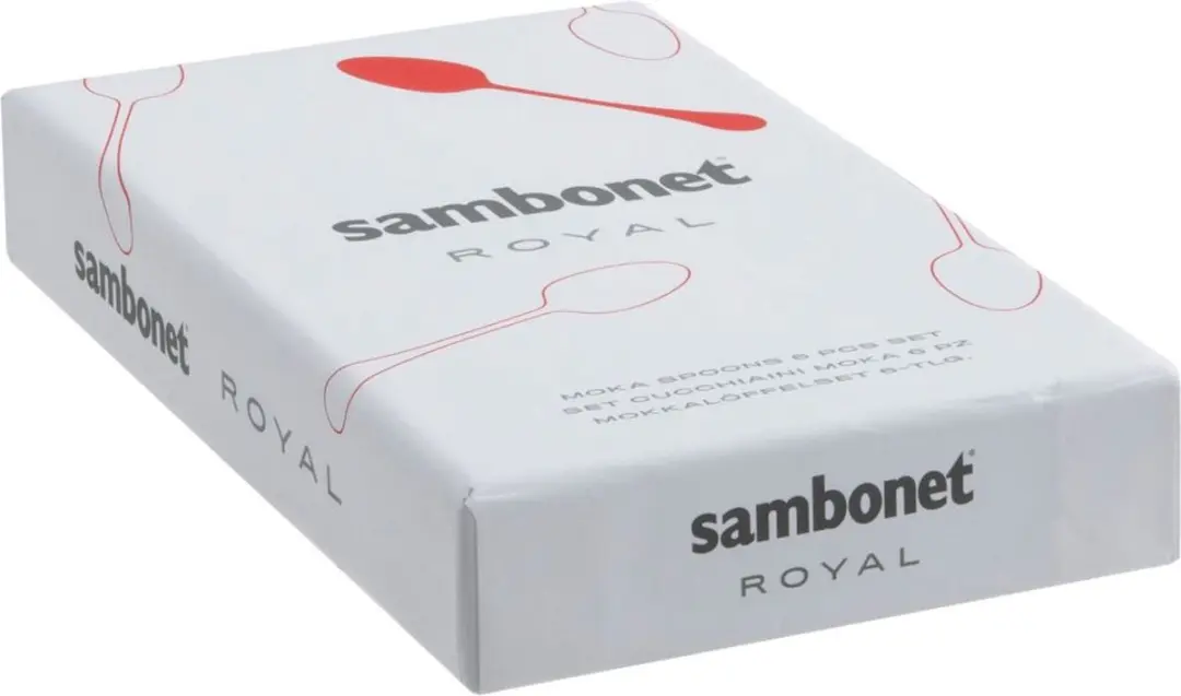 Sambonet Royal Inox Koffielepels 6 Stuks - afbeelding 2 van 2