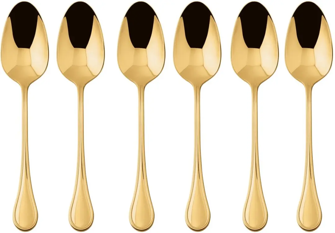 Sambonet Koffielepels Royal Goud 6 Stuks