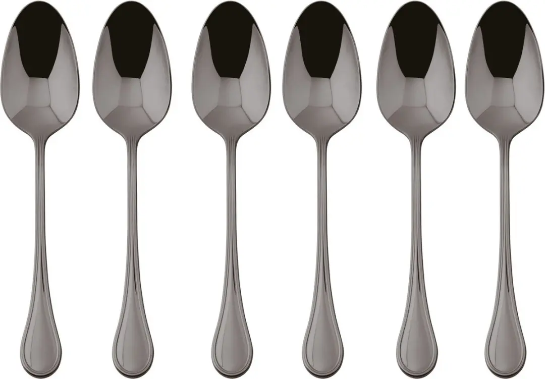 Sambonet Koffielepels Royal Zwart 6 Stuks
