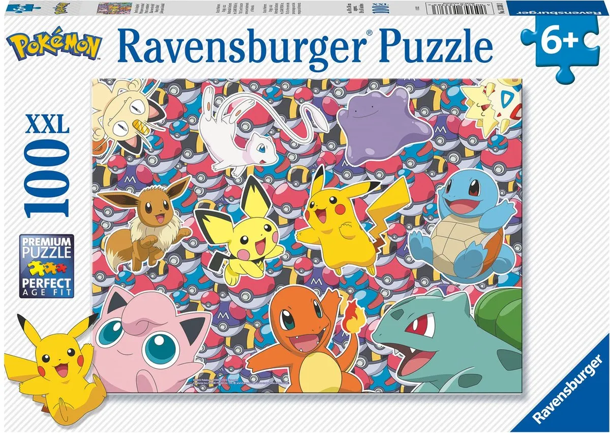 Pokémon Ravensburger Legpuzzel 100 XXL Stukjes - Multicolor