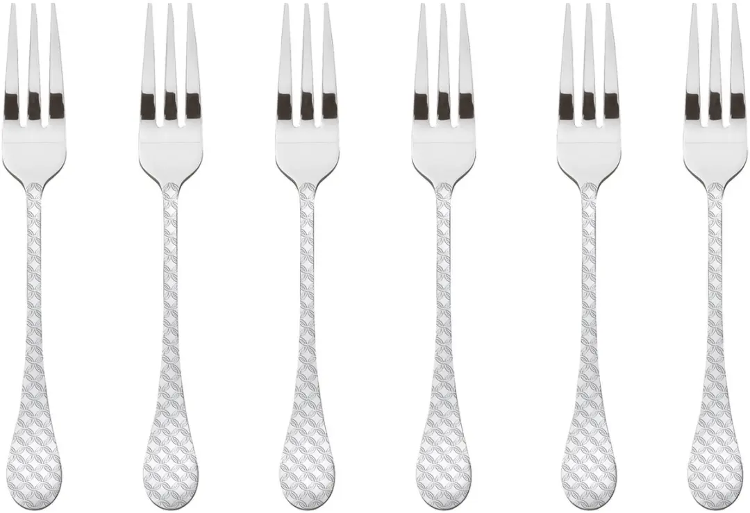 Sambonet Gebaksvorkje Taormina Zilver 6 Stuks