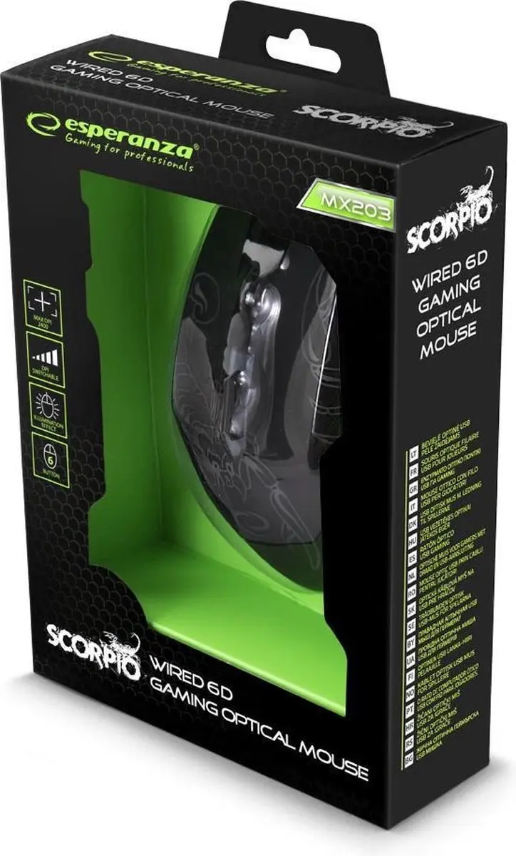 Esperanza MX203 Scorpio Gaming Muis