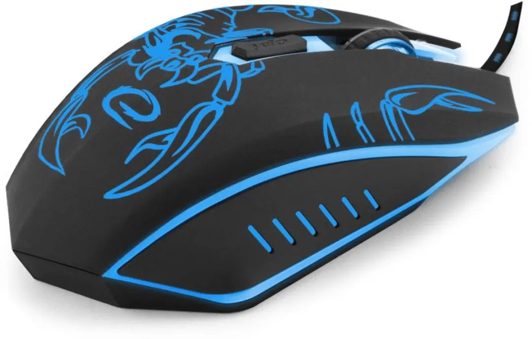 Esperanza MX203 Scorpio Gaming Muis - Bedraad - 2400 DPI - Zwart/Blauw - afbeelding 2 van 5