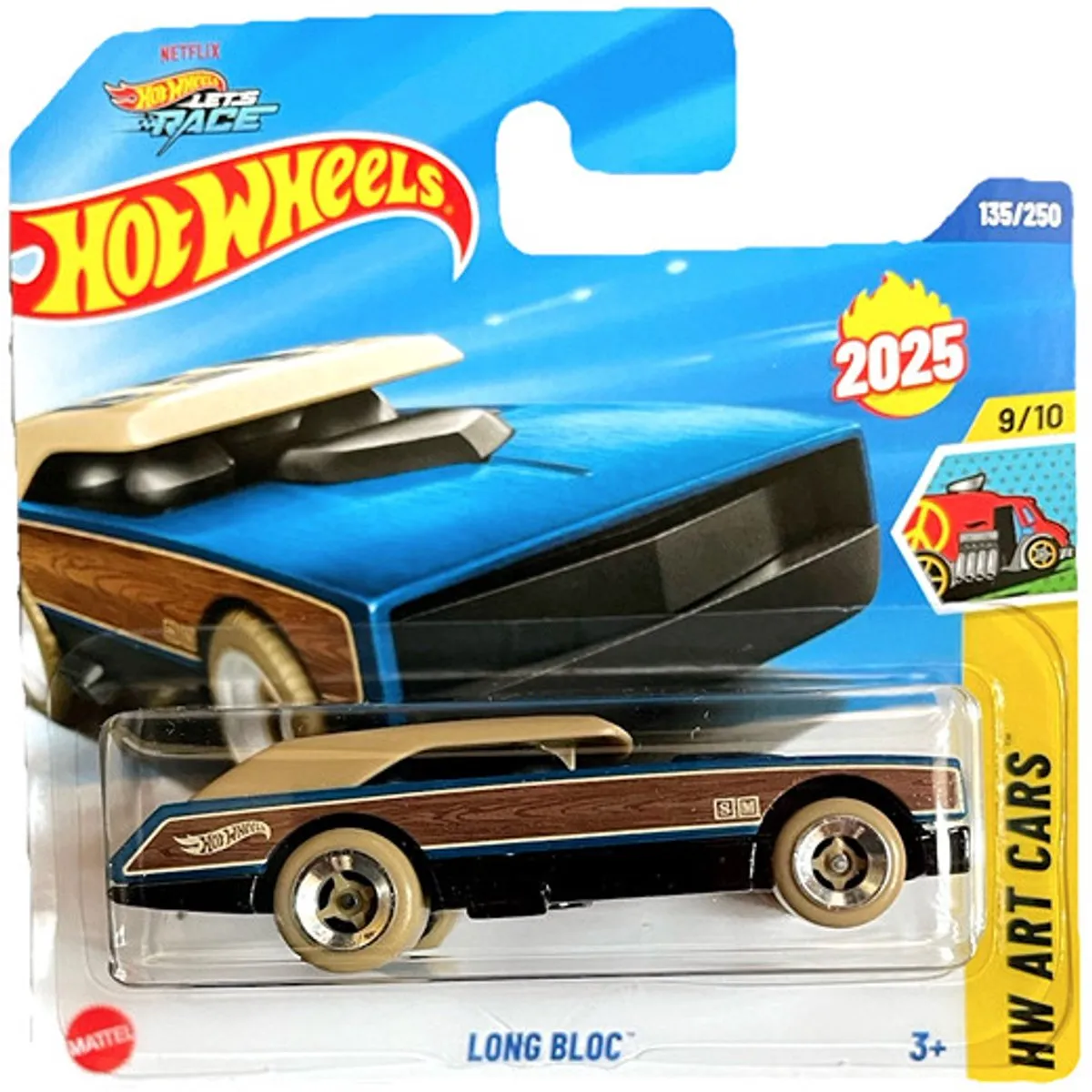 Hot Wheels Long Bloc Blue Caramel Art Car 1:64