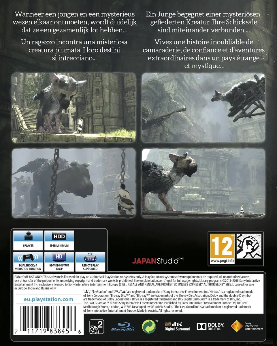 Sony PlayStation The Last Guardian - PS4