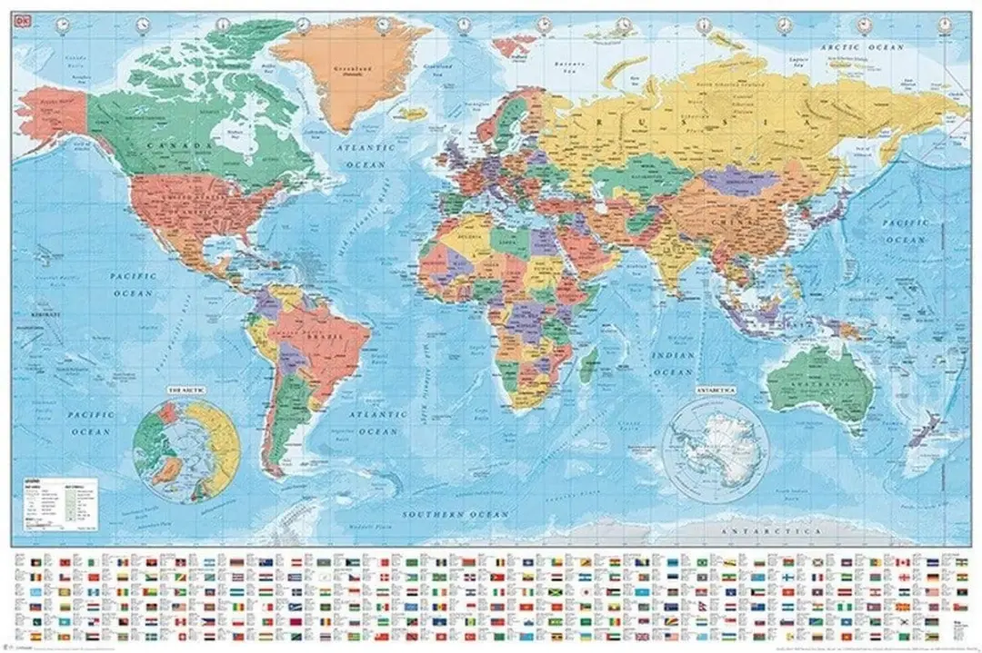 Modern World Map 2020
