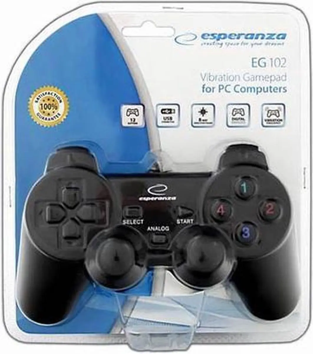 Esperanza EG102 PC Controller - Zwart - afbeelding 3 van 4