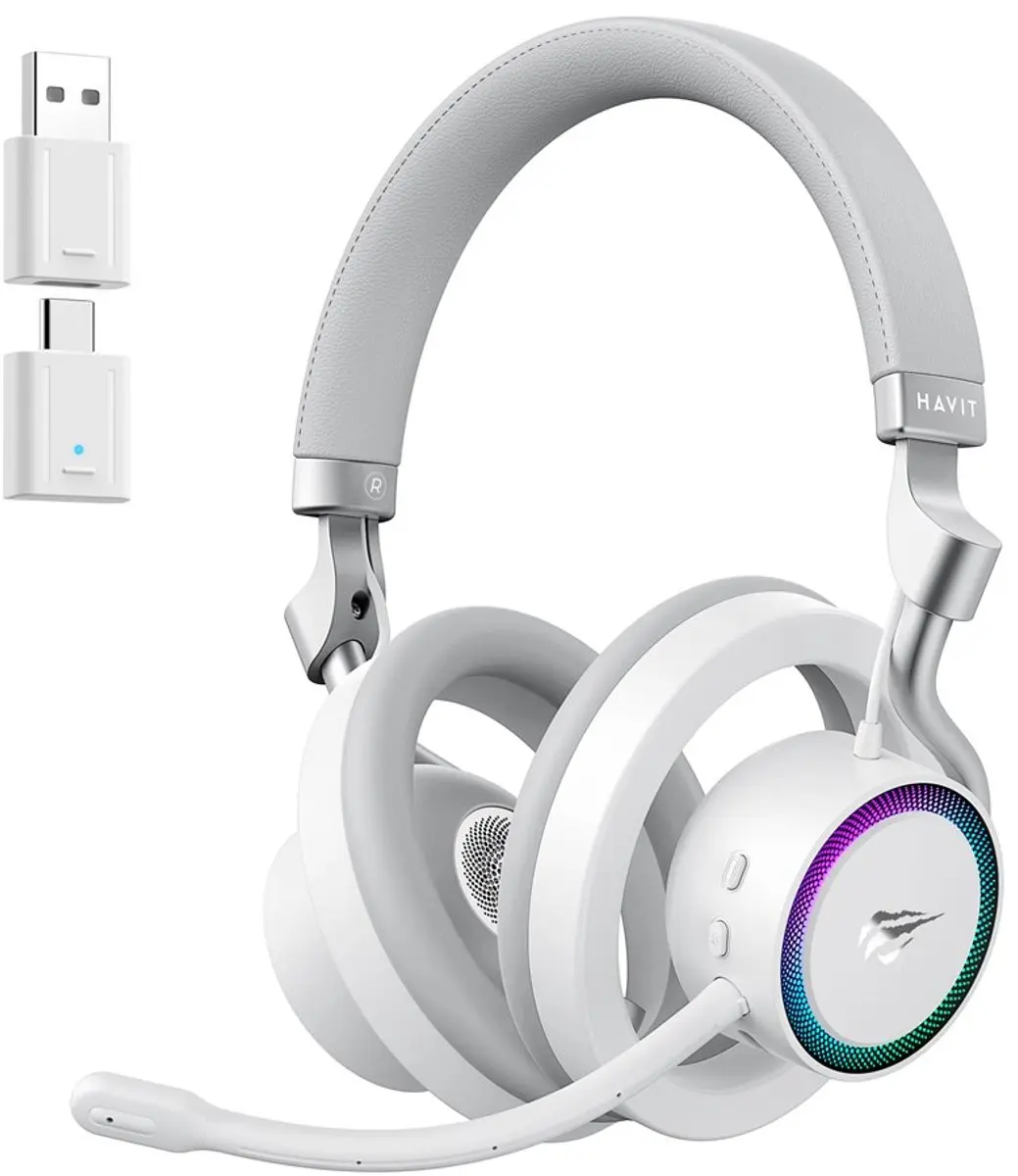 Havit Fuxi-H8 Gaming Koptelefoon - Wit - afbeelding 3 van 5