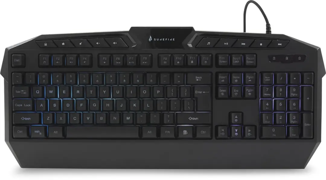 SureFire KingPin toetsenbord Gamen USB QWERTY Engels Zwart