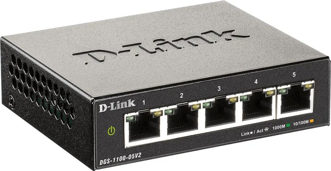 D-Link DGS-1100-05V2/E Switch - 5x GbE - Wit - afbeelding 3 van 5