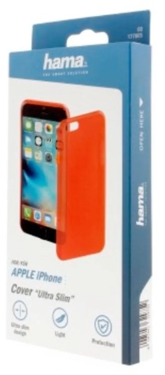 Hama Cover Ultra Slim iPhone 7/8 - Rood - MPN 177805 - afbeelding 2 van 6