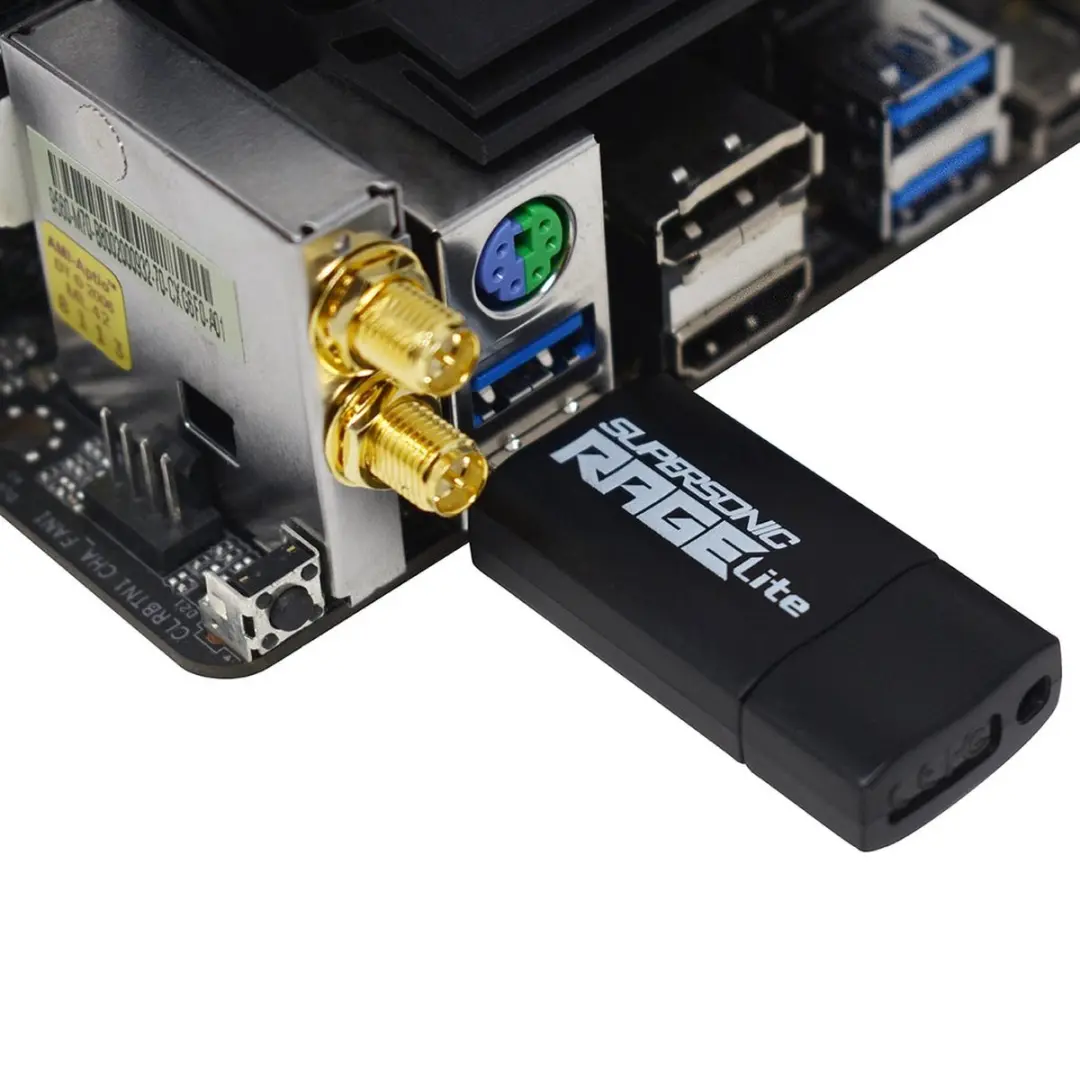 Patriot Supersonic Rage Lite PEF64GRLB32U USB-stick - Zwart - afbeelding 4 van 6