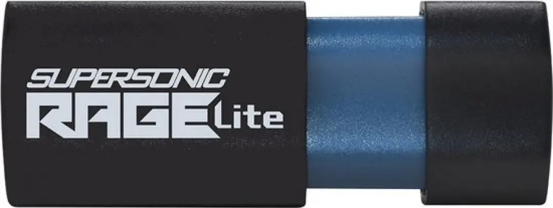 Patriot Supersonic Rage Lite PEF64GRLB32U USB-stick - Zwart - afbeelding 2 van 6