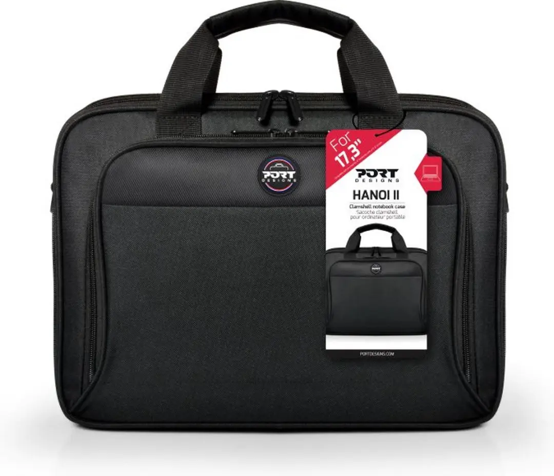 PORT Designs Hanoi II Laptoptas - tot 17.3 inch - Zwart - afbeelding 6 van 6