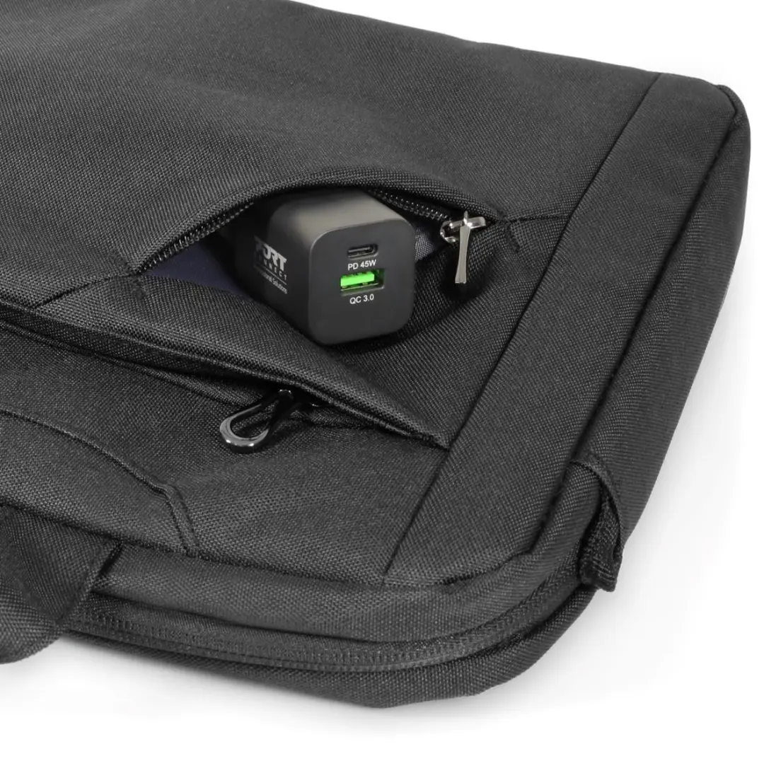 PORT Designs Sydney ECO Laptoptas 14 inch - Zwart - afbeelding 5 van 6