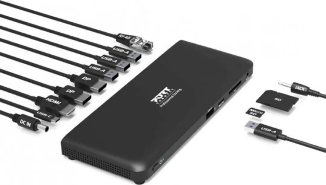 PORT Designs 901910W-EU Dockingstation USB-C - Zwart - afbeelding 6 van 6