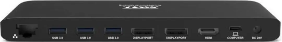 PORT Designs 901910W-EU Dockingstation USB-C - Zwart - afbeelding 4 van 6