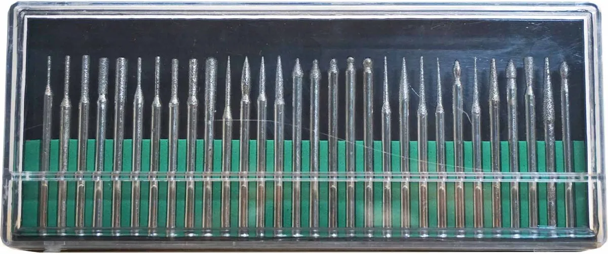 HBM 12-delige Diamanten Stiftfrezenset - 3.0mm