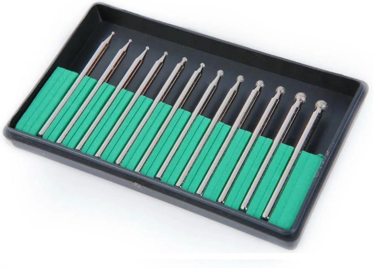 HBM 12-delige Diamanten Stiftfrezenset