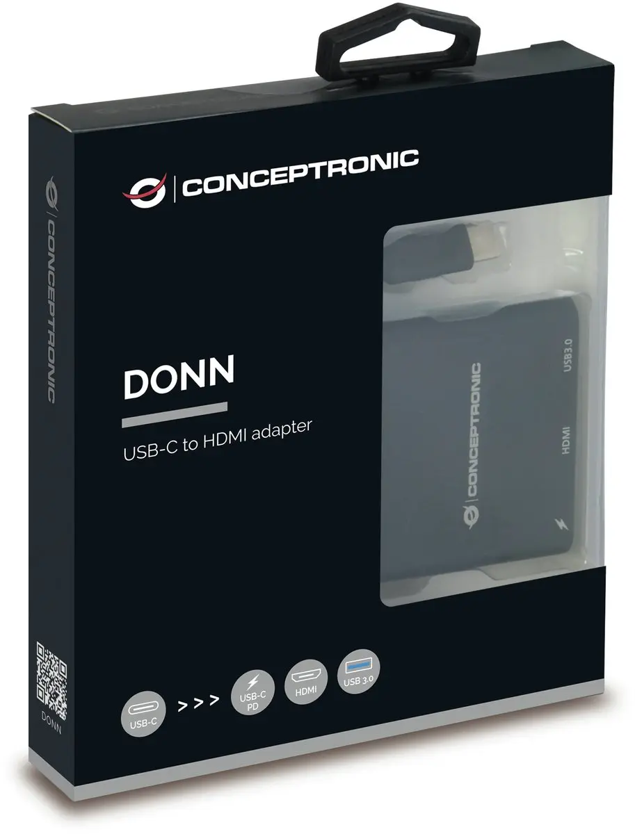 Conceptronic DONN01B Laptop Dock - Zwart - afbeelding 6 van 6