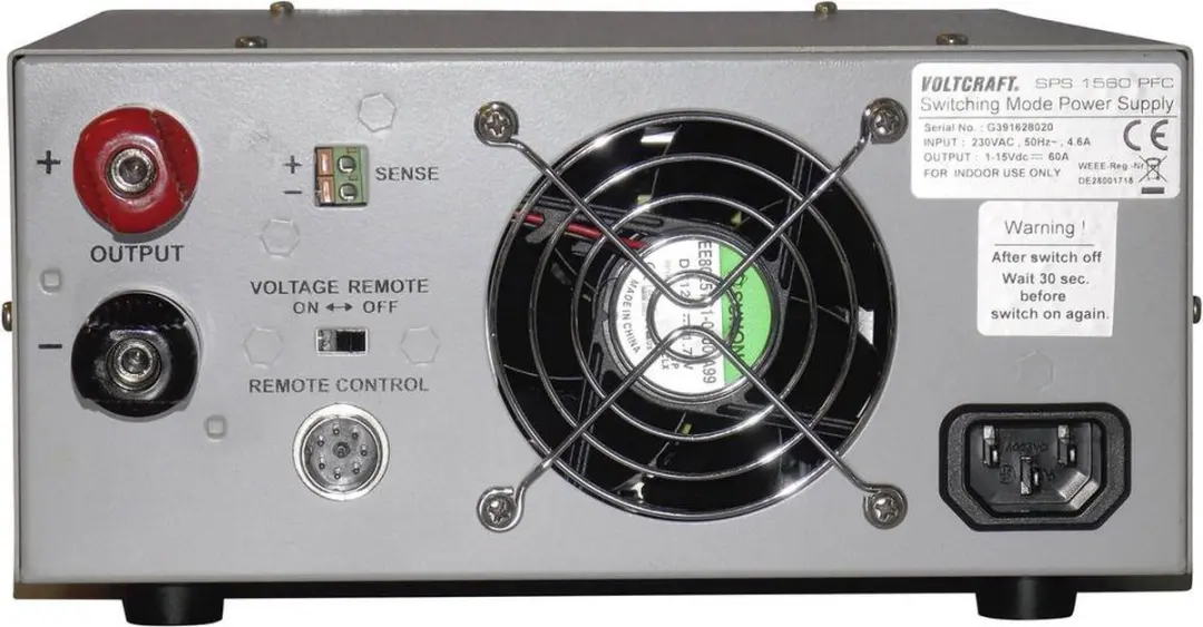 Voltcraft SPS 1560 PFC Labvoeding - 900W - afbeelding 3 van 5