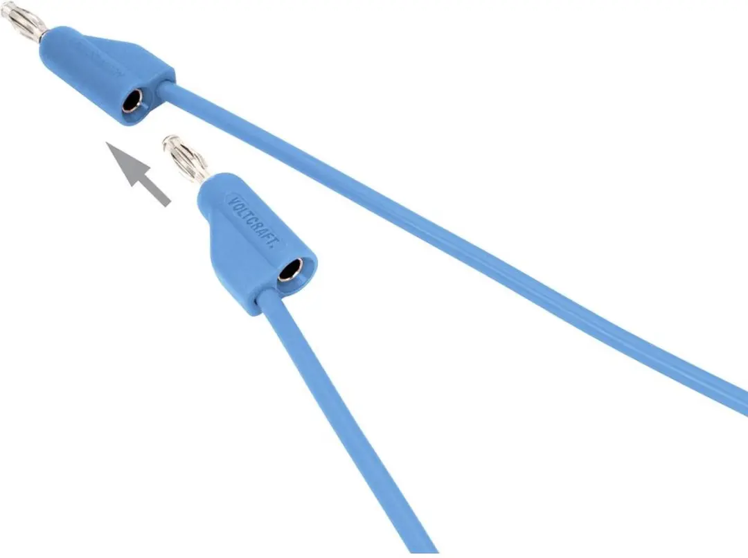 Voltcraft MSB-300 Meetsnoer Banaanstekker 4mm 2m - Blauw - afbeelding 4 van 5