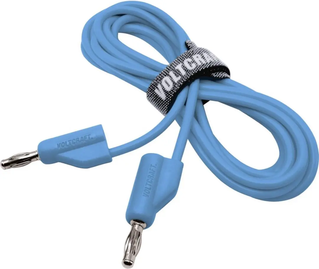 Voltcraft MSB-300 Meetsnoer Banaanstekker 4mm 2m - Blauw - afbeelding 3 van 5