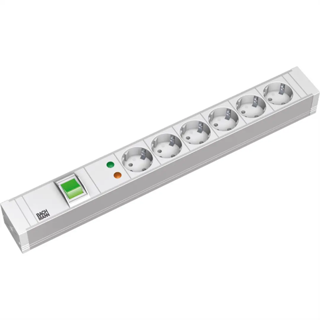 BACHMANN 19 PDU PVC 6xCEE7/3 Schakelaar