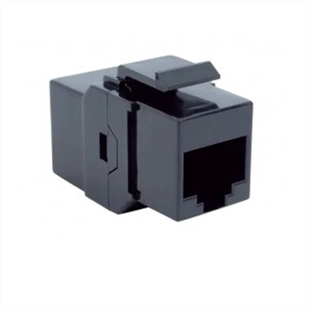 BACHMANN Keystone CAT6 UTP koppelstuk RJ45 niet afgeschermd, zwart