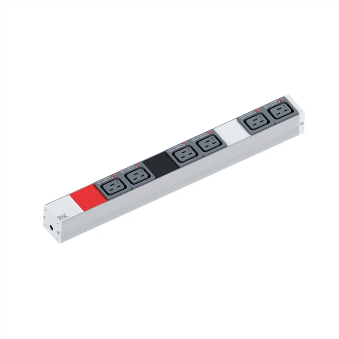 Bachmann IT PDU ALU 1U 6x C19 3x16A CEE