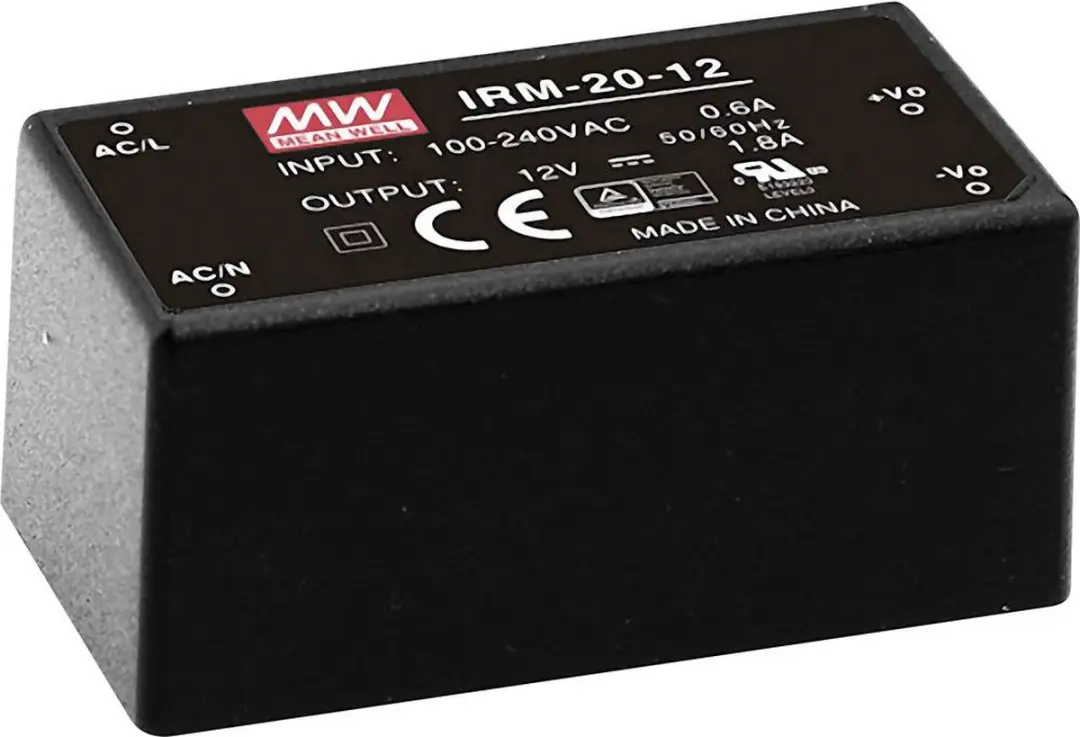 Mean Well IRM-20-5 AC/DC printvoeding - 5V 4A 20W - afbeelding 3 van 4