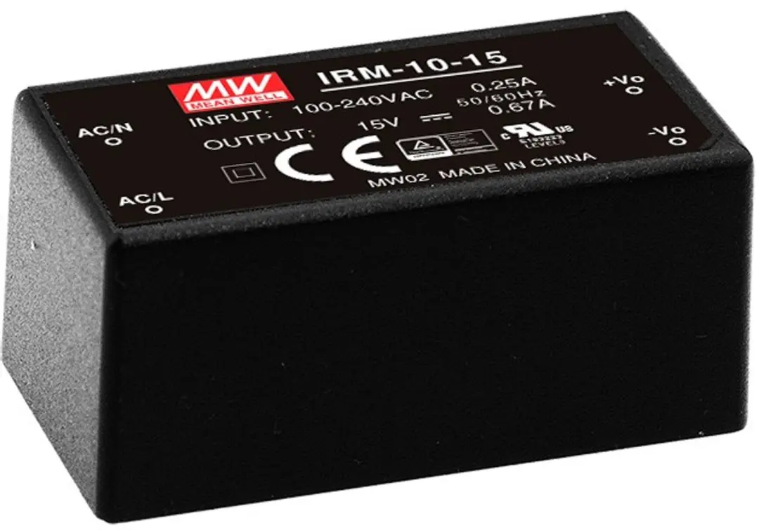 Mean Well IRM-10-12 AC/DC Printvoeding - 12V 10W - afbeelding 2 van 5