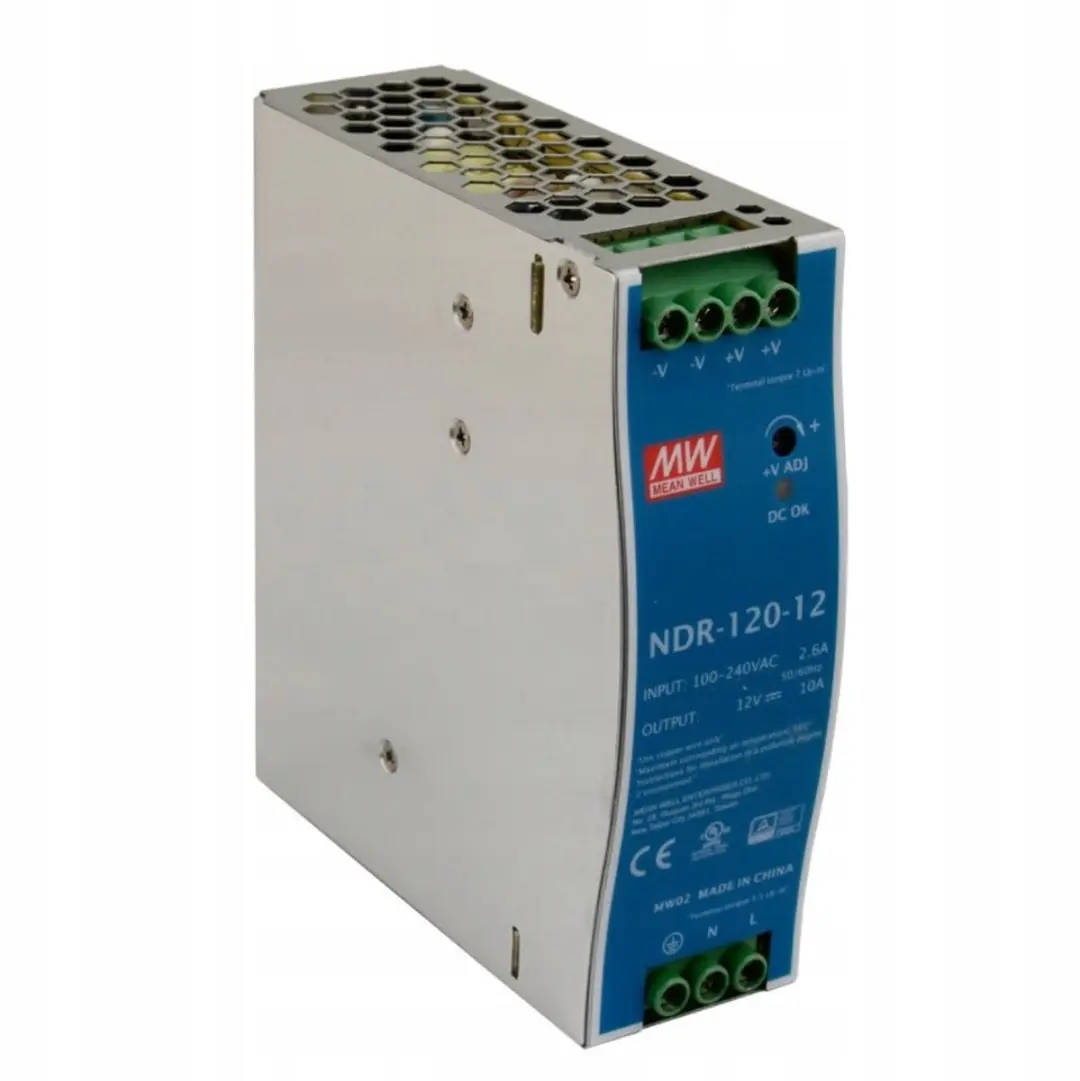 Mean Well NDR-120-12 DIN-rail netvoeding 12V 10A - afbeelding 4 van 4