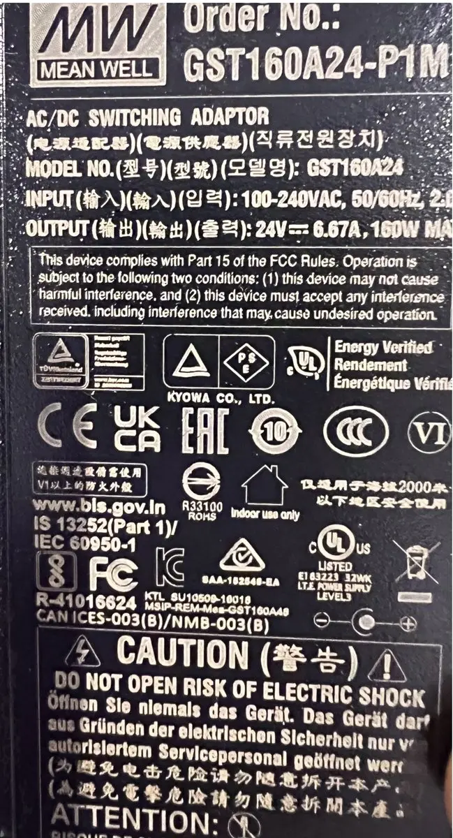Mean Well GST160A24 Tafelnetvoeding 24V - 160W - afbeelding 3 van 6
