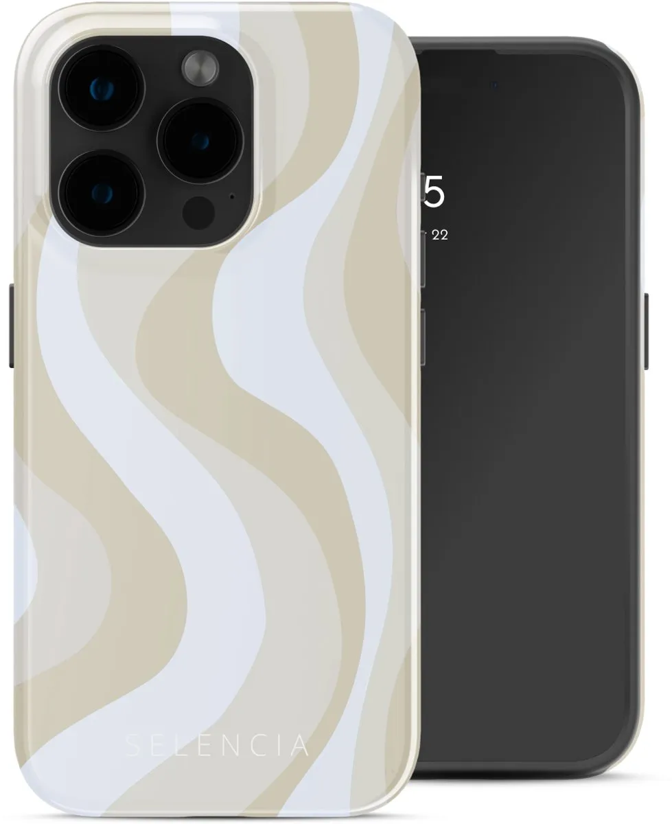 Selencia Hoesje iPhone 15 Pro Desert Waves Beige